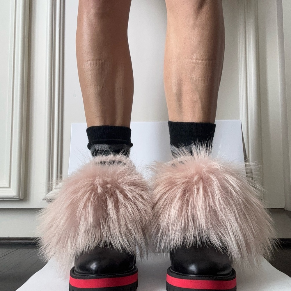 Mr and Mrs Italy Pink Fur Winter Boots